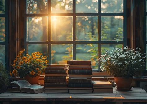 premium photo books   window sill   book   table