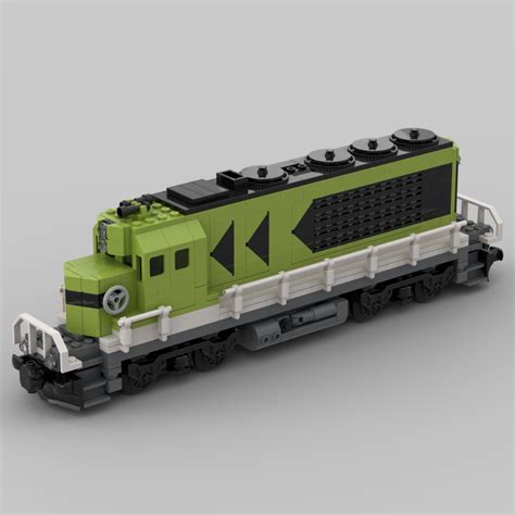 Lego Moc 60337 Diesel Cargo Locomotive Train By Josszo Rebrickable Build With Lego