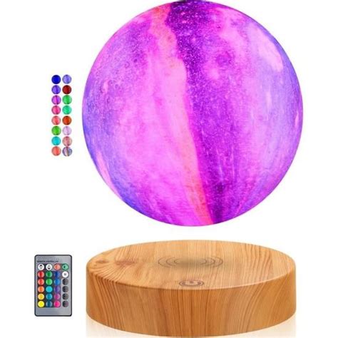 Veilleuse DIDWI Lampe De Lune En Lévitation Galaxie 16 Couleurs