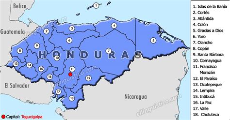 Mapa Fisico De Honduras Con Simbologia Mapa De Regiones De Honduras Images