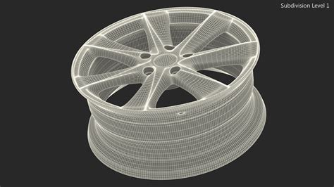 Car Wheel Rim 3D Model 19 3ds Blend C4d Fbx Max Ma Lxo Obj