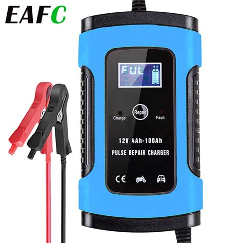 Full Automatic Car Battery Charger 12v 6a Automobile Motorcycle Battery