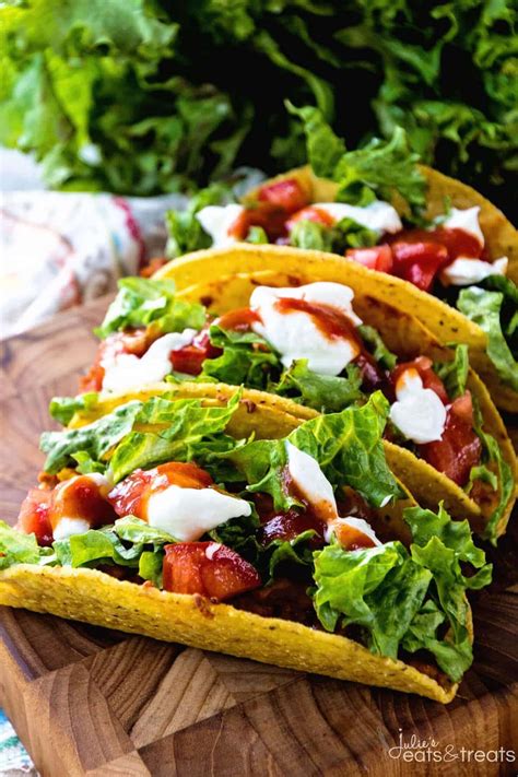 Easy Baked Tacos Recipe Julie S Eats Treats