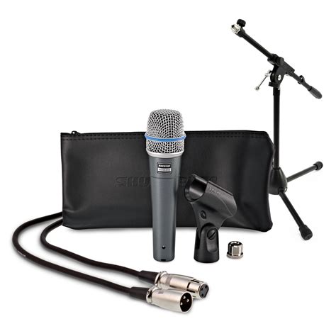 Shure Beta A Dynamic Instrument Mic With Low Mic Stand And M Cable