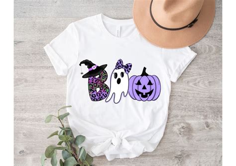 Cute Halloween Girl PNG Boo PNG Girl Ghost Leopard - Etsy