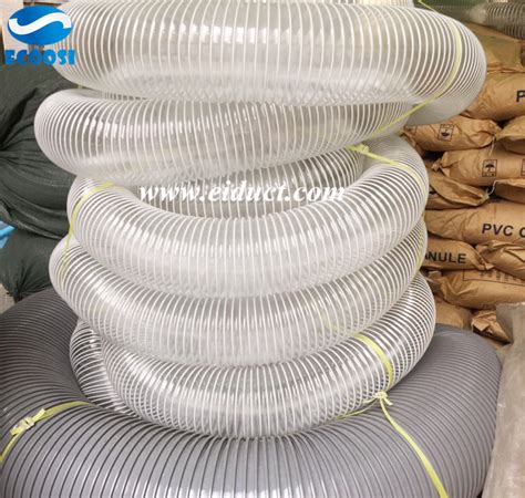 PVC Transparent Hose PVC Spiral Hose Steel Wire Helix Duct News Center