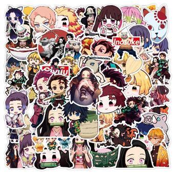 50 stickers para decorar tu habitación Modelo Demon Slayer Versión