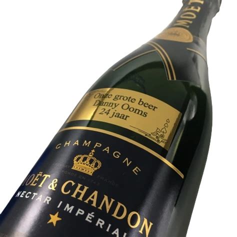 Moët Chandon Nectar Impérial Graveren Personaliseren Graveersite