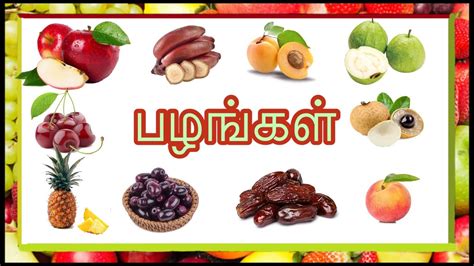 All Fruits Name In English And Tamil With Images B