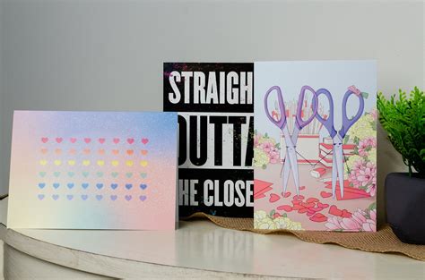 Funny Lesbian Card Cute Lgbtq T Lesbian Scissor Joke Etsy