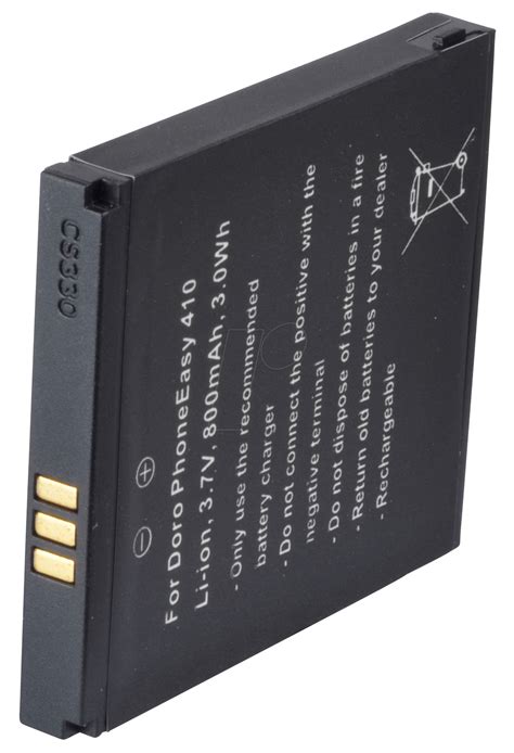 AKKU DORO 5 800 MAh Li Ion Pour DORO PhoneEasy 409 Chez Reichelt