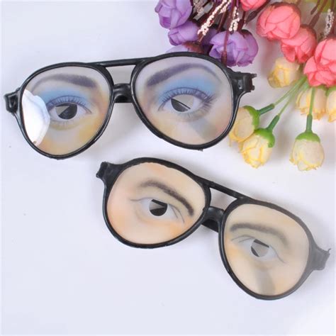 Ttlife High Qualified Halloween Party Funny Glasses Fake Novelty Gag Prank Eye Ball Joke Toy In