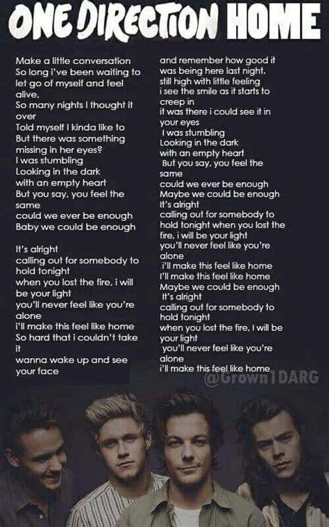 Pin By Uioux 32 On 1D LYRICS One Direction Lyrics One Direction