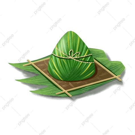 Dragon Boat Festive Hd Transparent Hand Painted Green Zongzi Elements