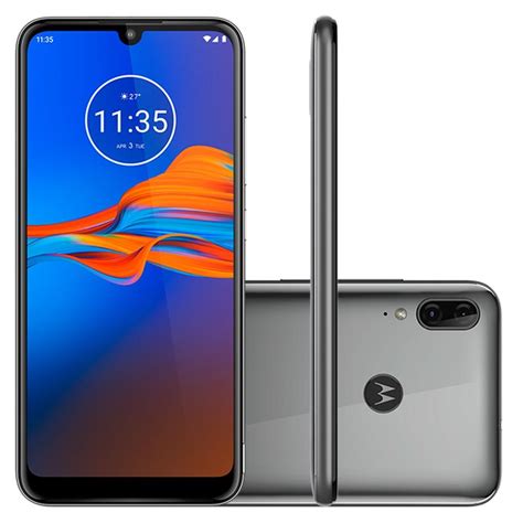 Smartphone Motorola Moto E6 Plus 32gb 13mp Tela 61´ Cinza Metálico