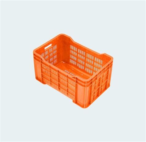 Red Plastic Vegetable Crate Outer Dimension Lxwxh X X Mm At