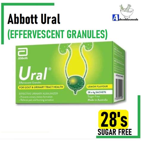 Box Ural Sachet Effervescent Granules Lemon Flavour X G Exp