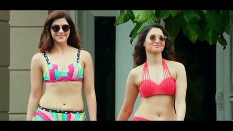 Actress Mehreen Pirzada Tamanna Bhatia Bikini Dress Scenes In F