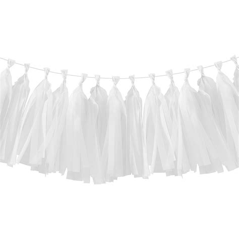 Ginger Ray White Tassel Garland 4ft 10in Party City White Tassel