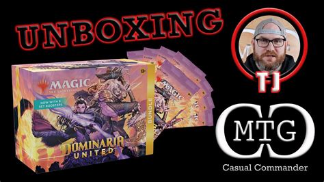 Mtg Casual Commander Unboxing Tj Dominaria United Bundle Youtube