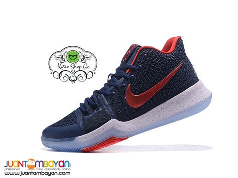 Nike Kyrie 3 MENS Basketball Shoes - Dark Blue Red Shoes