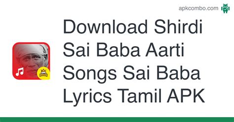 Shirdi Sai Baba Aarti Songs Sai Baba Lyrics Tamil APK 1.0 (Android App ...