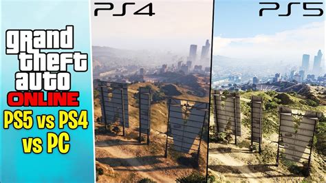 Gta 5 Expanded And Enhanced Vs Ps4 Vs Pc Max Settings Screenshot Comparison Youtube