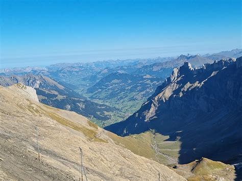 Tiefblick Nach Gsteig Ins Tal Olde Fotos Hikr Org