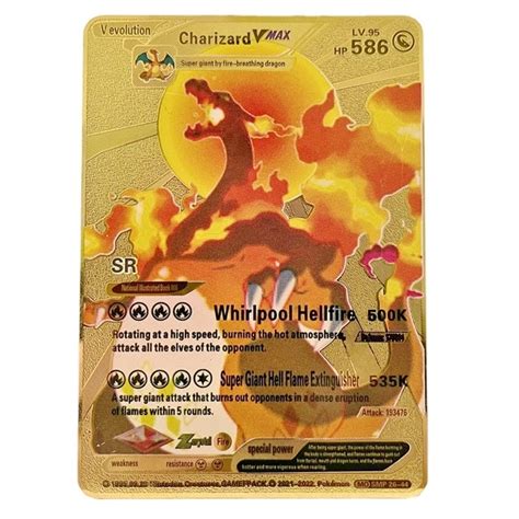 G-Max Gigantimax Charizard VMAX Gold Foil FanArt Pokémon, 54% OFF