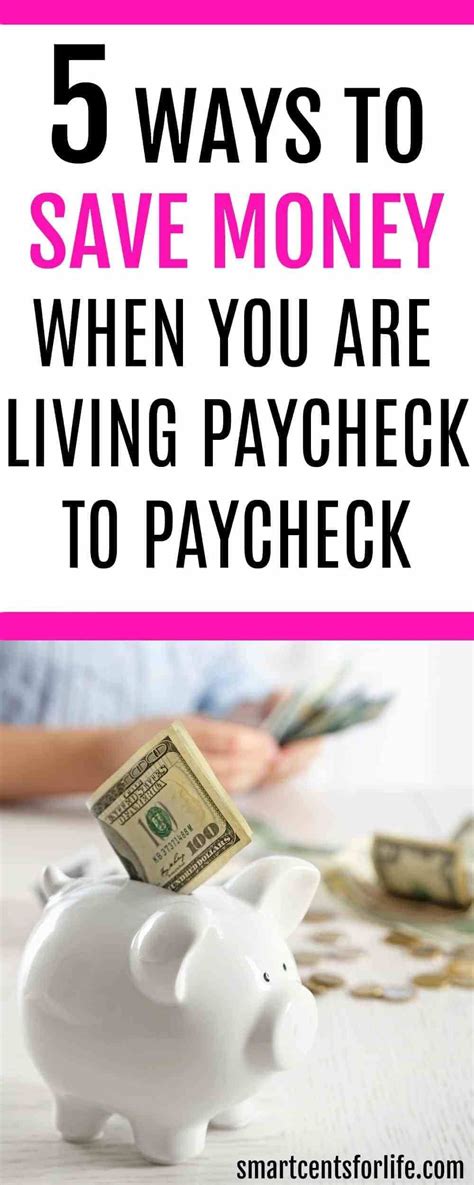 How To Save Money When You Are Living Paycheck To Paycheck Saving