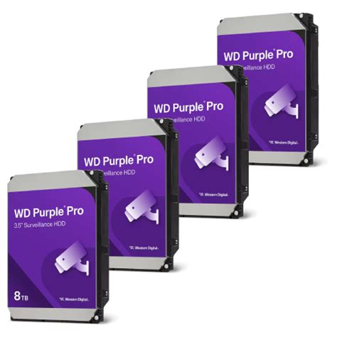 WD WD8002PURP Purple Pro 8TB SATA Hard Drive For Surveillance W