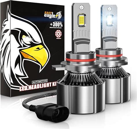 Led Headlight Bulb Easy Eagle Hir W High Power Lm