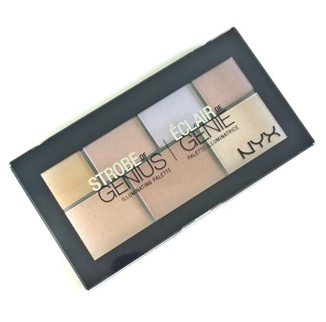 Nyx Strobe Of Genius Illuminating Palette Review Swatches The