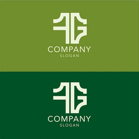 Premium Vector Modern Monogram Initial Letter Fg Logo Template