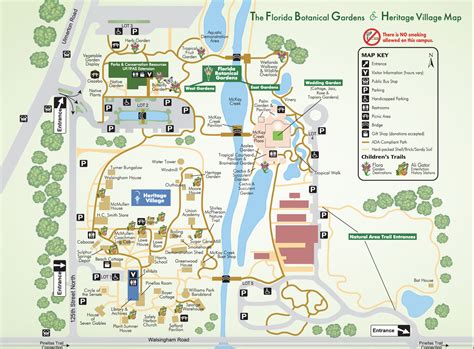 Map Garden Map Visitor Map Visitors Florida Botanical Gardens