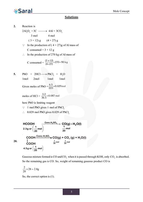 Mole Concept Neet Previous Year Questions With Solutions