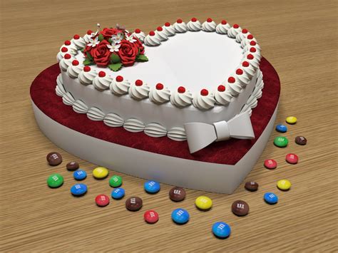 Love Cake 3d Model By Haythamsaid 3docean