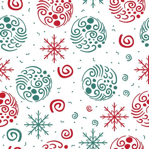 Hand Drawn Seamless Vector Hd PNG Images Hand Drawn Christmas Seamless