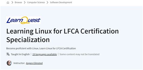 Coursera Learning Linux For Lfca Certification Specialization Eshoptrip