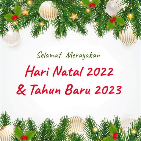 kartu ucapan natal 2022 dan tahun baru 2023 | Ucapan natal, Natal, Hari natal