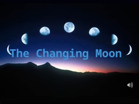 (PPT) The Changing Moon. How the moon's appearance changes during the ...