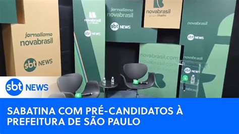 Sbt E Novabrasil Fazem Sabatina Pr Candidatos Prefeitura De Sp