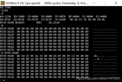 汇编debug调试指令与解析debugexe中sp的用法 Csdn博客