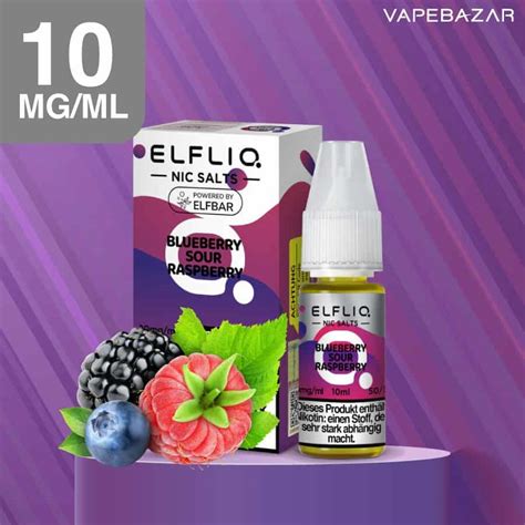 Elfliq Nikotinsalz Liquid Ml Blueberry Sour Raspberry