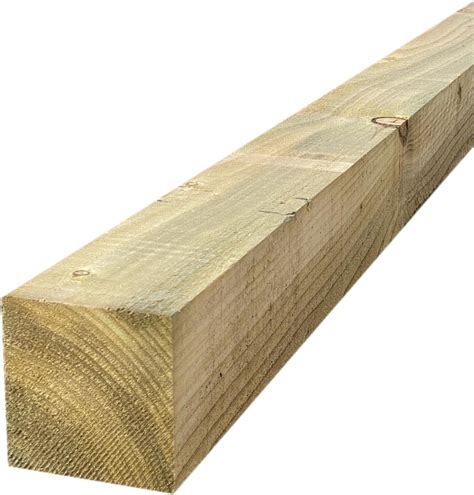 Pressure Treated Square Wooden Post Gate Or Fence Posts Garden Timber