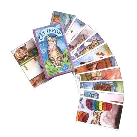 Cartes de tarot divinatoire chat pour oracle jeux de société réunion de