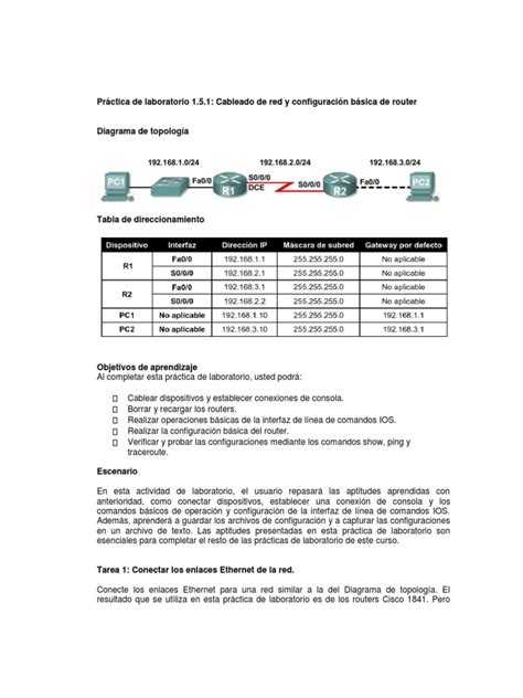 PDF Labs Configuracion Basica Router DOKUMEN TIPS