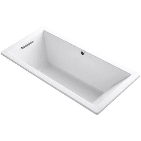 KOHLER Underscore 5 5 Ft Reversible Drain Soaking Tub In White K 1821