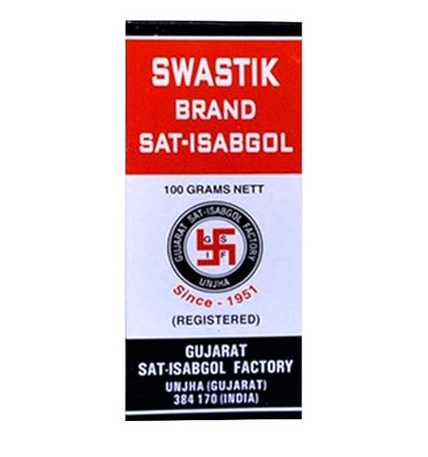 Swastik Brand Sat Isabgol 100 Gram Health And Personal Care