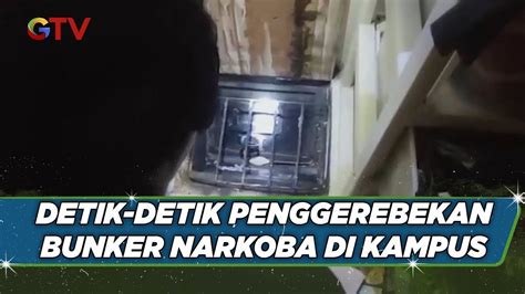 Polisi Hadirkan 6 Tersangka Terkait Temuan Bunker Narkoba Di Kampus